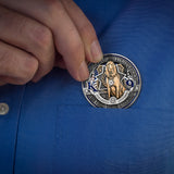Law Enforcement K9 Canine Challenge Coin - Bloodhound Double Coin Tin Box Set