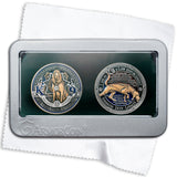 Law Enforcement K9 Canine Challenge Coin - Bloodhound Double Coin Tin Box Set