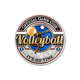 Sports Volleyball - Official Game Challenge Coin Double Tin Set and Bonus Polishing Cloth