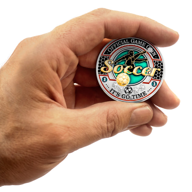Sports Soccer Official Game Challenge Coin