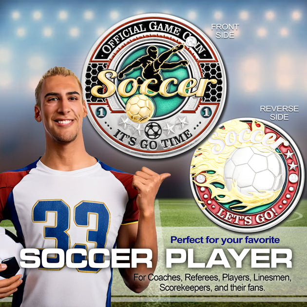 Sports Soccer Official Game Challenge Coin