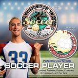 Sports Soccer Official Game Challenge Coin
