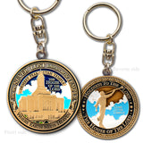 LDS Deseret Peak Temple Key Chain