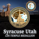 Syracuse Utah LDS Temple Medallion - Tin Gift Box