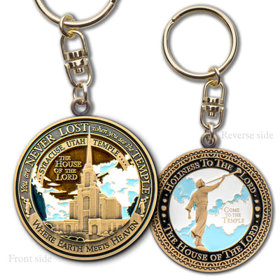 Syracuse Utah LDS Temple Key Chain