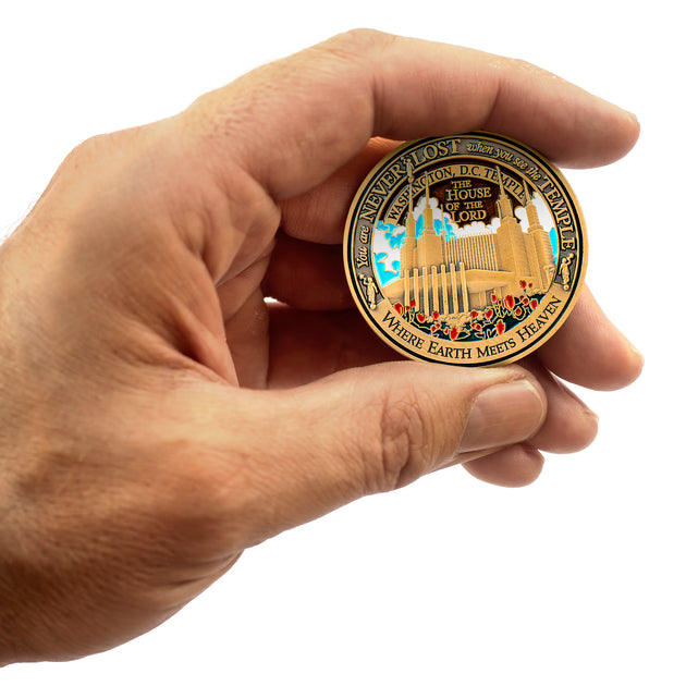 Washington DC LDS Temple Medallion - Tin Gift Set