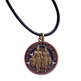 Armor of God Bronze with cord necklace