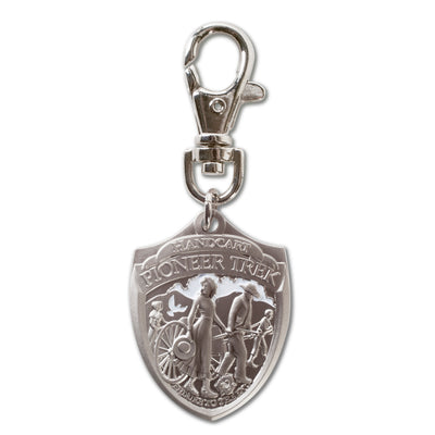 Pioneer Handcart Shield shaped key chain