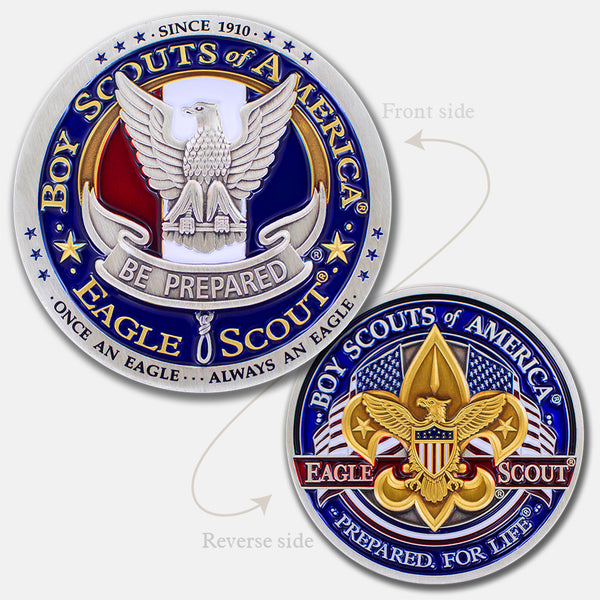 Eagle Scout Medallion and Challenge Coin Case Armor Coin