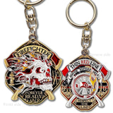 Thin Red Line Fire Fighter Key Chain · FireFighter Skull Key Chain