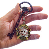 Thin Red Line Fire Fighter Key Chain · FireFighter Skull Key Chain