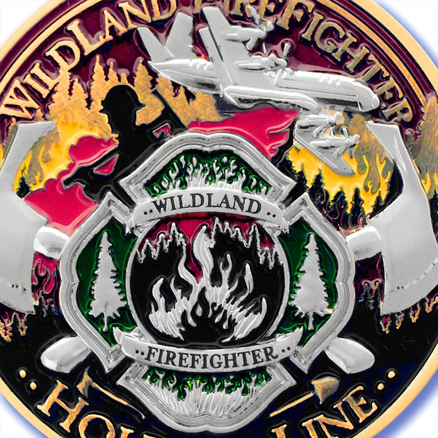 Thin Red Line Fire Fighter Forever Key Chain · FireFighter Skull Keytag