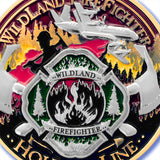 Thin Red Line Fire Fighter Forever Key Chain · FireFighter Skull Keytag