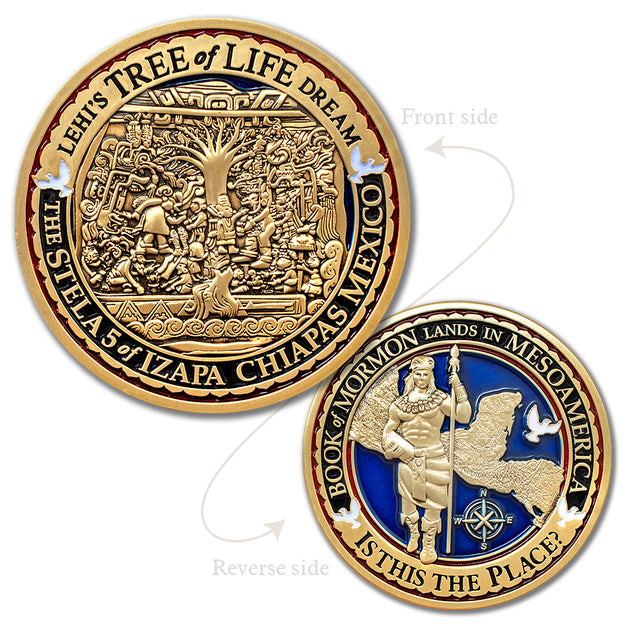 Lehi's Dream Tree of Life in Mesoamerica Medallion Coin