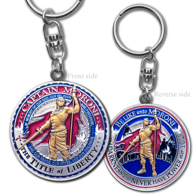 Captain Moroni Title of Liberty Key Chain