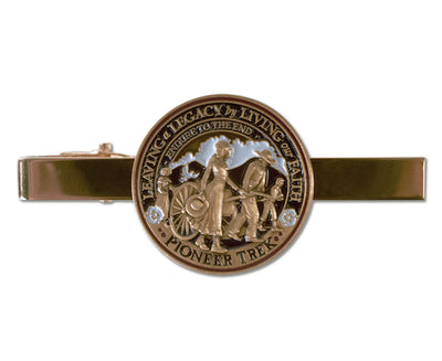 Pioneer Handcart Trek tie bar with alligator clip