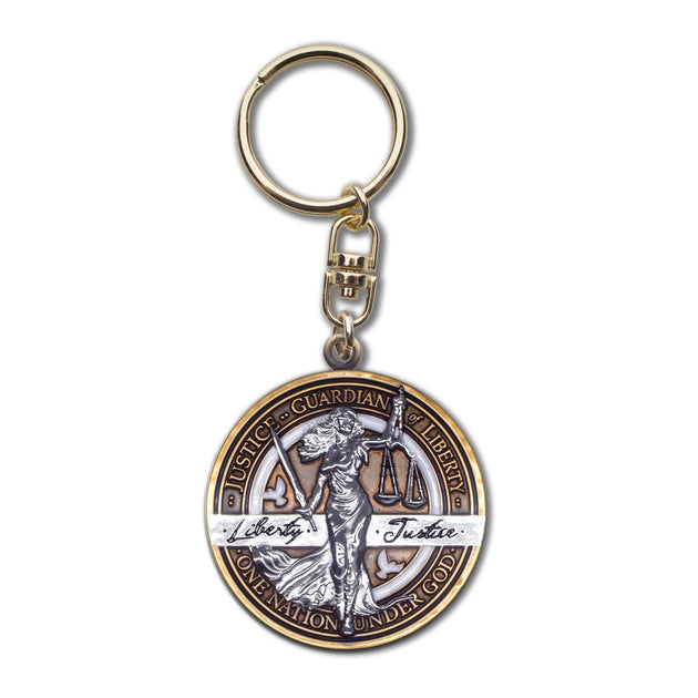 Lady Justice Key Chain