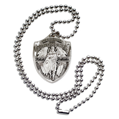 Saint Michael Military Style Dogtag