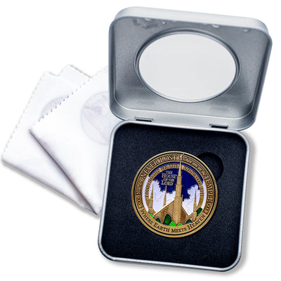 Temple Boise Idaho LDS Medallion in Presentation Box with bonus polishing cloth