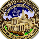 Temple Bountiful Utah LDS Medallions in Deluxe Display Tin Box - 2 coin set with bonus polishing cloth