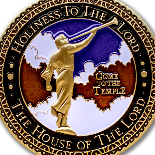 Temple Ogden Utah LDS Medallions in Deluxe Display Tin Box - 2 coin set with bonus polishing cloth
