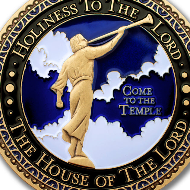 Temple Draper Utah LDS Medallions in Deluxe Display Tin Box - 2 coin set with bonus polishing cloth