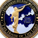 Temple Draper Utah LDS Medallions in Deluxe Display Tin Box - 2 coin set with bonus polishing cloth