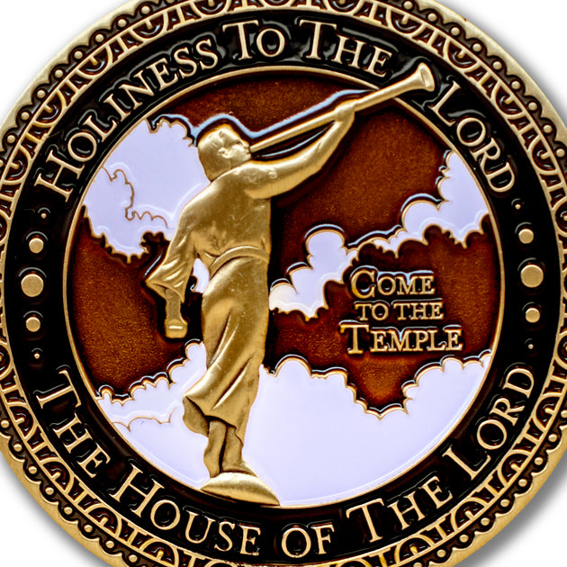 Temple Bountiful Utah LDS Medallions in Deluxe Display Tin Box - 2 coin set with bonus polishing cloth