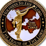Temple Bountiful Utah LDS Medallions in Deluxe Display Tin Box - 2 coin set with bonus polishing cloth