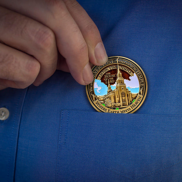 Temple Layton Utah LDS Medallion