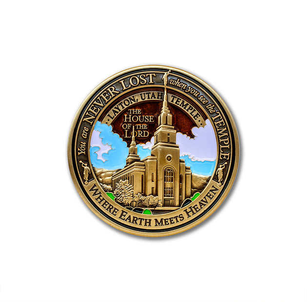 Temple Layton Utah LDS Medallion