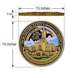 Temple Orem Utah LDS Medallion in Presentation Box with bonus polishing cloth