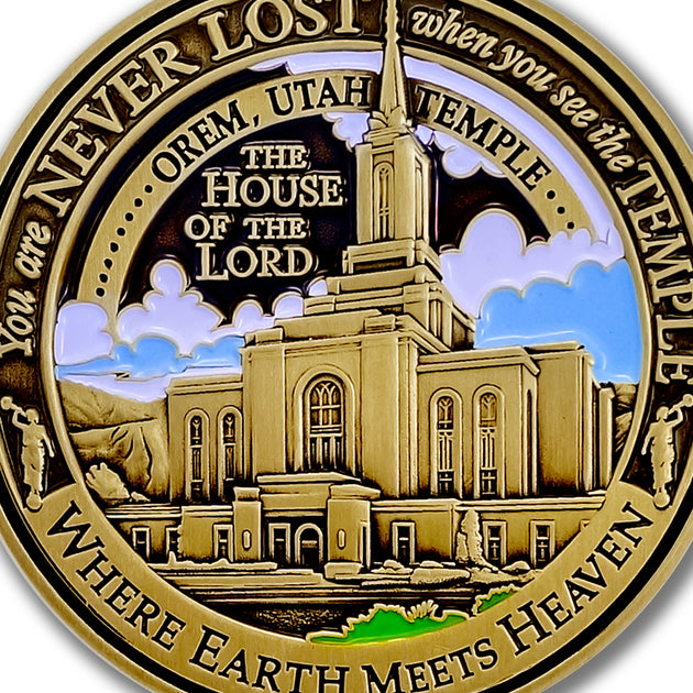 Temple Orem Utah LDS Medallion