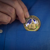 Temple Saratoga Springs Utah LDS Medallion in Presentation Box with bonus polishing cloth