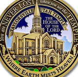 Temple Taylorsville Utah LDS Medallion Gift Key Chain