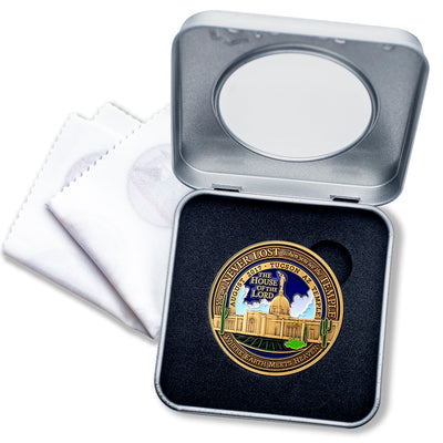 Temple Tucson Arizona LDS Medallion in Presentation Box with bonus polishing cloth