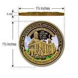 Temple Vernal Utah LDS Medallions in Deluxe Display Tin Box - 2 coin set with bonus polishing cloth