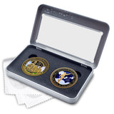 Temple Vernal Utah LDS Medallions in Deluxe Display Tin Box - 2 coin set with bonus polishing cloth