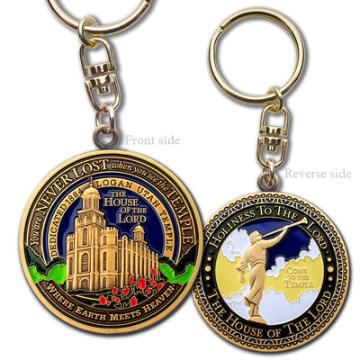 Logan Utah LDS Temple Key Chain