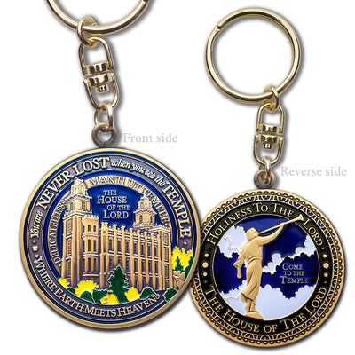 Manti Temple Key Chain