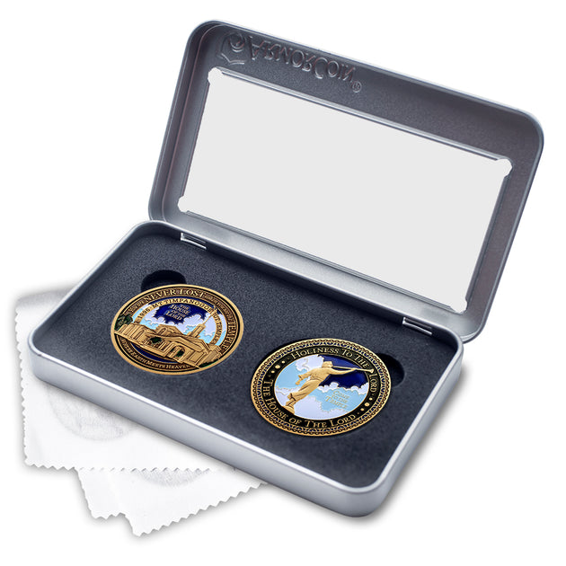 LDS Mount Timpanogos Temple double coin set