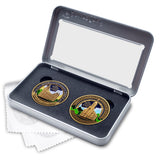 Salt Lake and Cedar City Temples double Medallion gift set