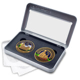 Salt Lake and Logan Temples two medallion gift set