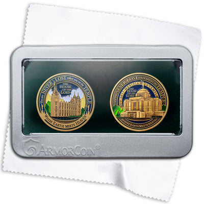 Salt Lake Temple and Meridian Idaho Temples gift set