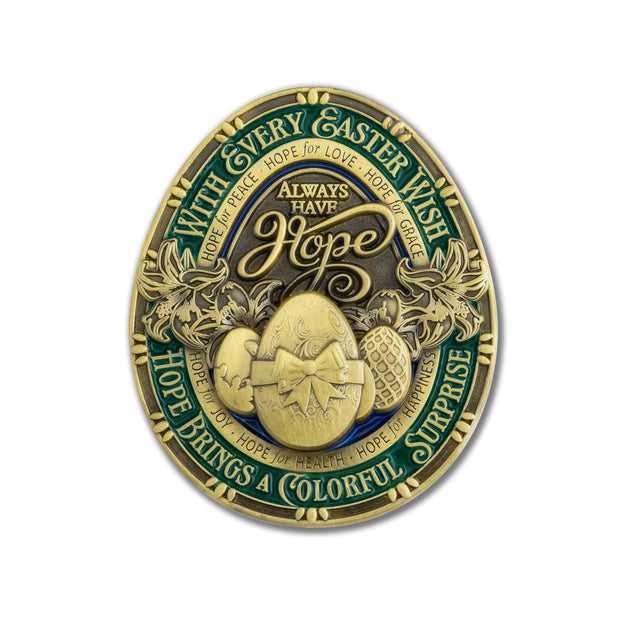 Easter Hope Solid Bronze Challenge Coin - Inspirational Collectible ...