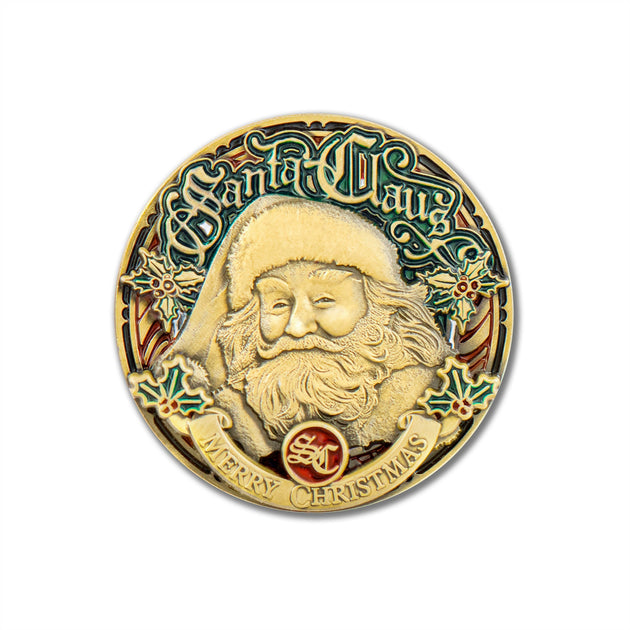 Santa Claus - Always Believe Commemorative Coin set with Double Tin Box and Bonus Polishing Cloth