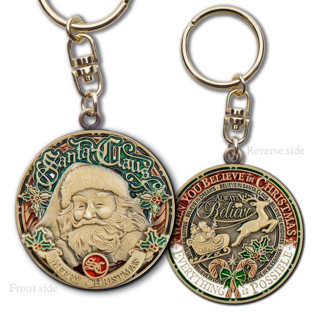 Santa Claus - Always Believe Key Chain