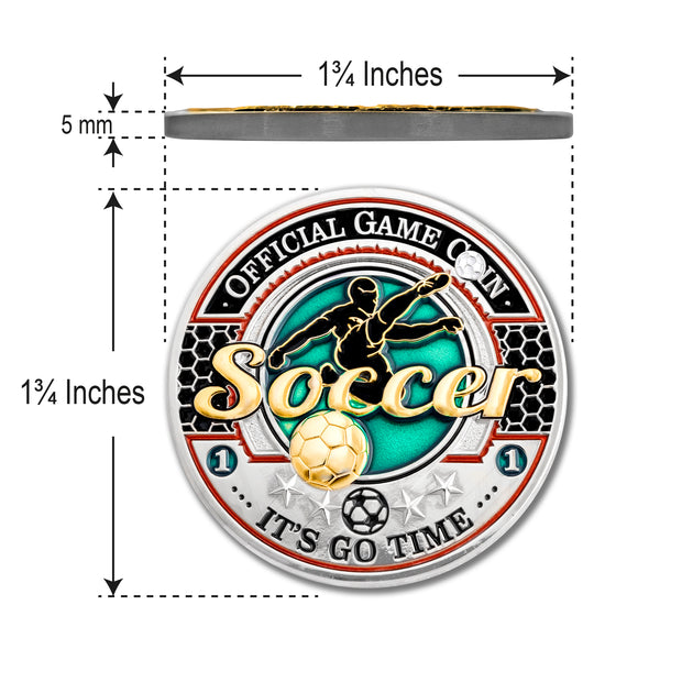 Sports Soccer Official Game Challenge Coin