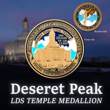 LDS Deseret Peak Temple Medallion Gift Box