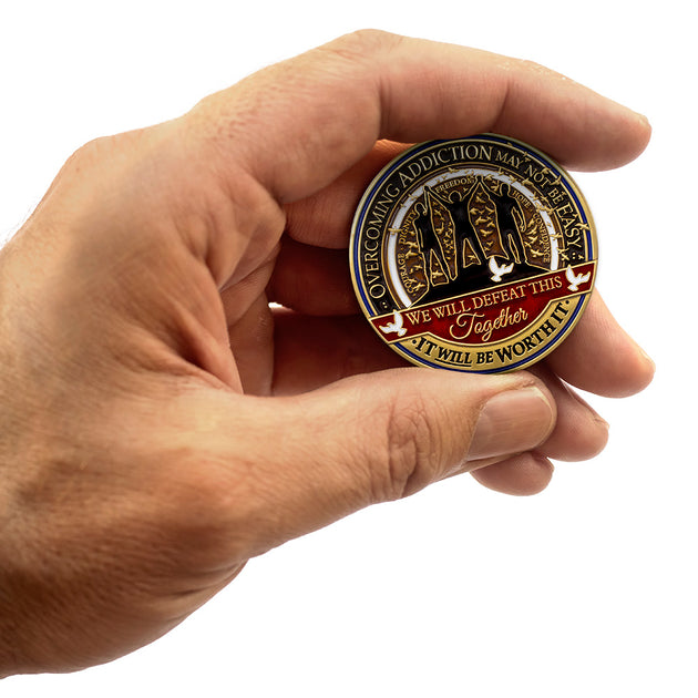 Addiction Recovery coin · Overcoming Addiction